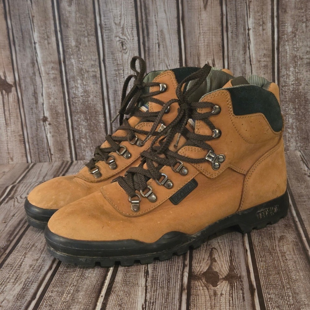 Sz 11.5 M Mens Tecnica Cascata Trekking Hiking Boots Tan Leather Lace Up